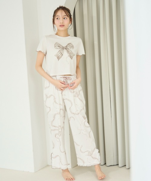 snidel home パジャマ　新品未使用　長袖長ズボン セール】【HealingLight】ロングパンツ（ルームウェア/パジャマ