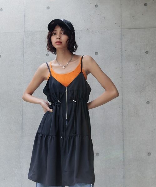 PAGEBOY（ページボーイ） ワンピース フロントZIPチュニックワンピース