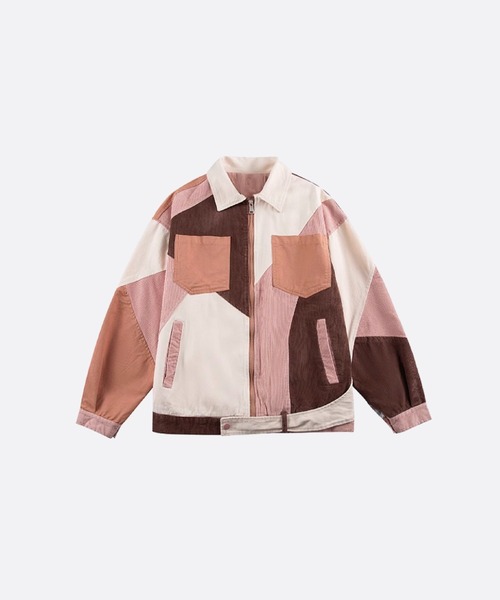 U：UME（ユーム） コート ジャケット Colored Block Patchwork Jacket