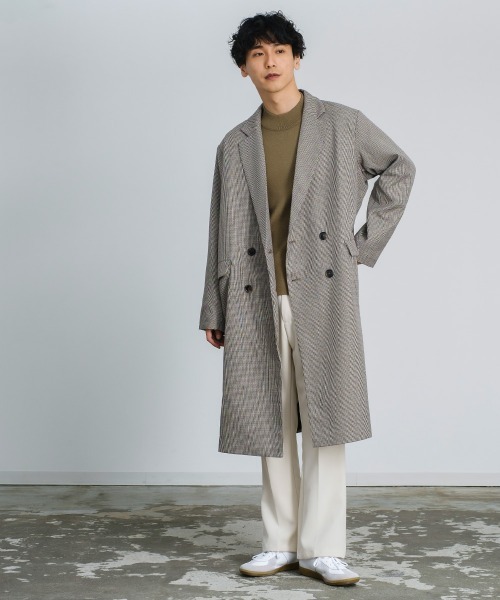 「improves」 「suggestion」チェスターコート MEDIUM ブラウン メンズ_画像9