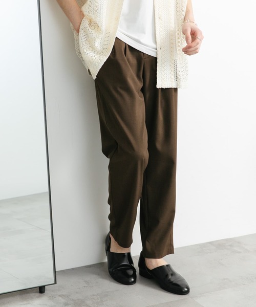 SENSE OF PLACE by URBAN RESEARCH パンツ ダブルタックテーパード