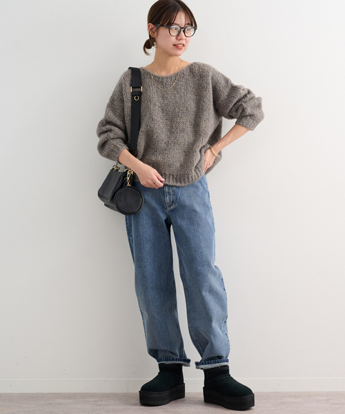 TRICOTS JEAN MARC 長袖ニット FREE ブルー レディース : ZOZOTOWN