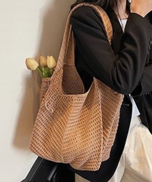 suppli mohh トートバッグ 手編み風トートバック レディース
