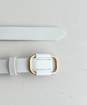 ベルト スクエアレザーベルト 本革シンプルベル...の詳細画像1