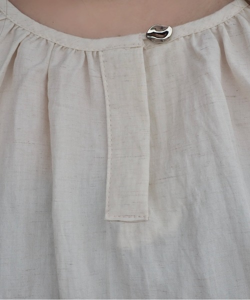 ブラウス シャツ cotton frill hem blouse /コットン 裾フリル 