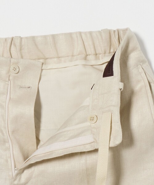 UNITED ARROWS パンツ リネンツイル リラックステーパード