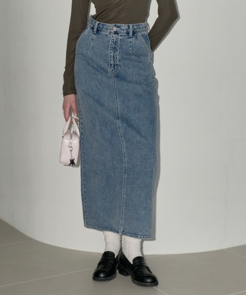 GIUNON デニムロングスカート GIUNON デニムスカート long denim skirt / ロングデニム