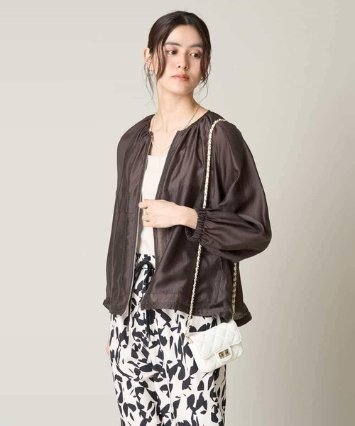 FENNEL シアーブルゾン♡新品未使用 a.v.v コート アウター 「マシンウォッシャブル/接触冷感」ノー