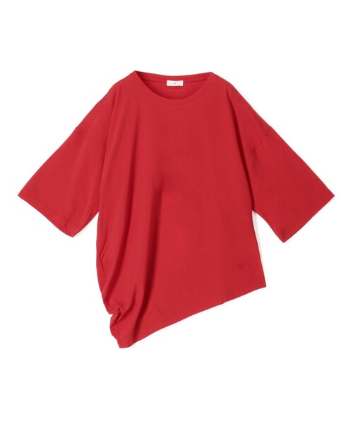 tシャツ TOMORROWLAND .B コットンテンセル アシンメトリックTシャツ レディース
