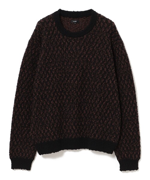 BEAMS（ビームス） セーター ニット 5ゲージ ツイーディー クルー