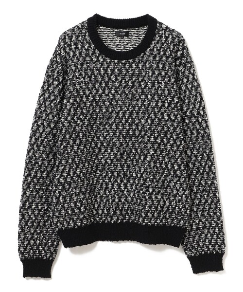 BEAMS（ビームス） セーター ニット 5ゲージ ツイーディー クルー