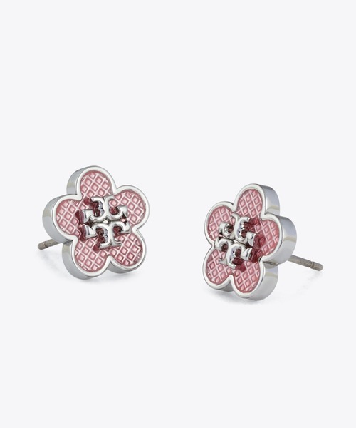 TORY BURCH ピアス　両耳用 TORY BURCH 「TORY BURCH」 ピアス（両耳用） ONE SIZE ピンク