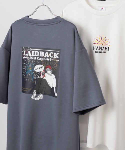 日本未入荷 CHUU★コルセットプリントバックレースアップTシャツ RED CAP GIRL tシャツ 「70」「RCG」ワンポイント刺繍 ガール