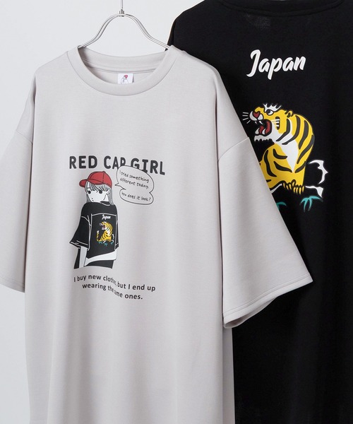 KARTIKA 売れ筋商品|||カルティカ Tシャツ トップス レディース Tops Red RED CAP GIRL tシャツ 「70」「RCG」JAPAN ART SAKURA/HANABI