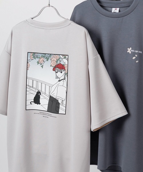 RED CAP GIRL tシャツ 「70」「RCG」JAPAN ART SAKURA/HANABI