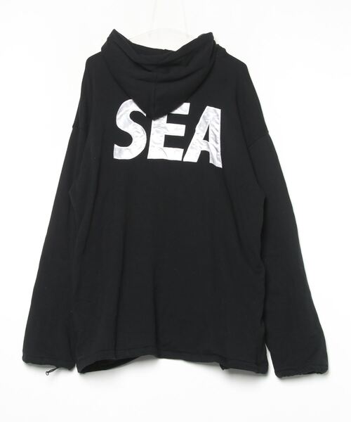 WIND AND SEA ジップアップパーカー WIND AND SEA 「WIND SEA」 刺繍ジップアップパーカー L
