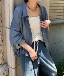 ブラウス シャツ 袖リブシアーデニムドロストシャツ レディース｜ZOZOTOWN Yahoo!店