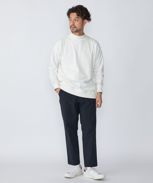 「SHIPS」 長袖Tシャツ MEDIUM ホワイト メンズ