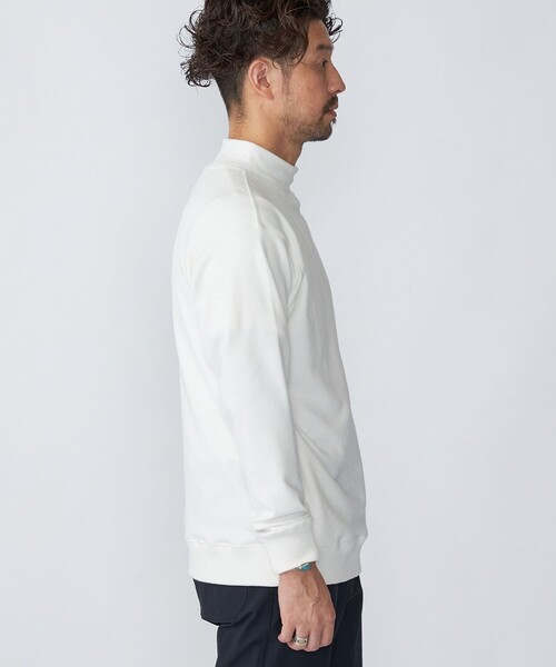 「SHIPS」 長袖Tシャツ MEDIUM ホワイト メンズ