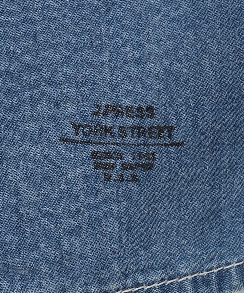 J.PRESS YORK STREET シャツ 「UNISEX」クレイジーパターン デニム 