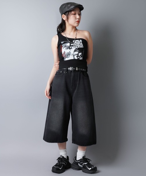 SPINNS（スピンズ） ジーンズ ヴィンテージ加工バギーデニムジョーツ