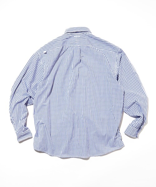 「CAHLUMN」 長袖シャツ LARGE ネイビー メンズ_画像9