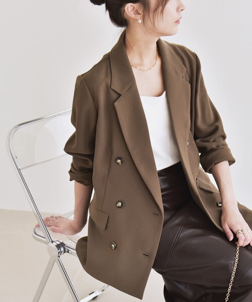 quaranciel ジャケット テーラードジャケット quaranciel:「手洗い可能