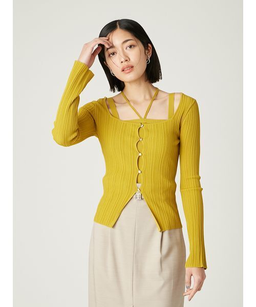 新品タグ付き♡FRAY I.D フレイ アイディーリブカーデ&キャミアンサンブル リブカーデ&キャミアンサンブル(アンサンブル)｜トップス｜FRAY