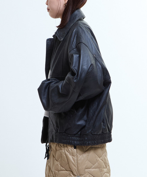converse tokyo レザーブルゾン ヴィーガンレザーCPOジャケット｜CONVERSE TOKYO (コンバース