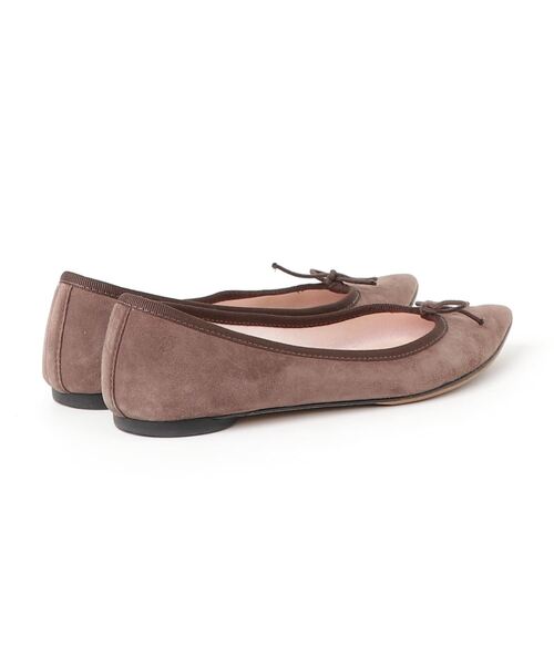 「Repetto」 リボンバレエシューズ 37 ブラウン レディース