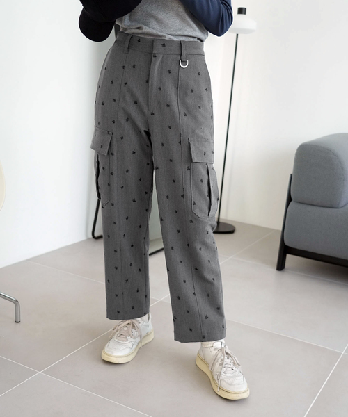 「SLOBE citron.」 カーゴパンツ 34 チャコールグレー レディース