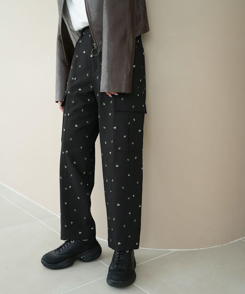 「SLOBE citron.」 カーゴパンツ 34 チャコールグレー レディース