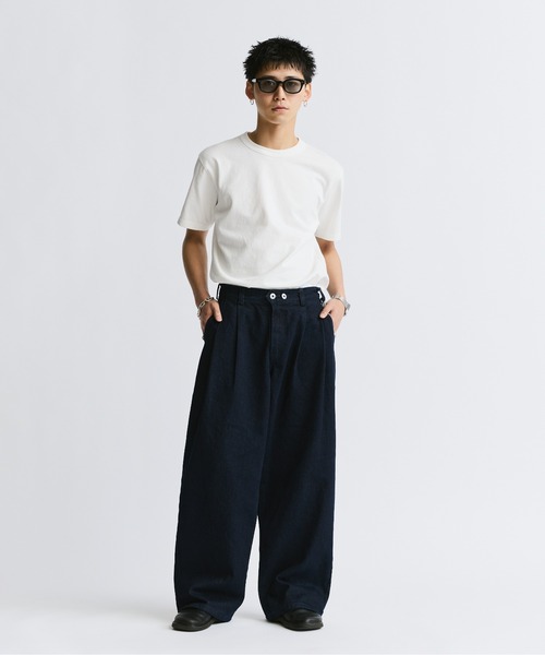 「THE BOLDMAN」 「inter factory」デニムパンツ LARGE ブラック メンズ