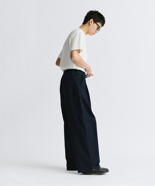 「THE BOLDMAN」 「inter factory」デニムパンツ LARGE ブラック メンズ