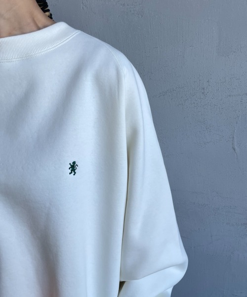 新品未使用　GYMPHLEX ワンポイントロゴ刺繍　クルーネック　スウェット GYMPHLEX トレーナー スウェット 「GYMPHLEX/ジムフレックス
