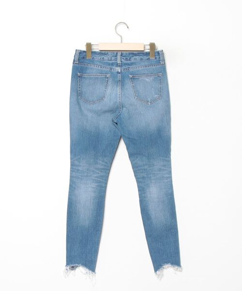 [LOWRYS FARM] повреждение обработка Denim брюки SMALL голубой женский 