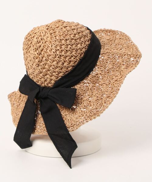 「Riff」 ストローハット FREE ブラウン レディース_画像2