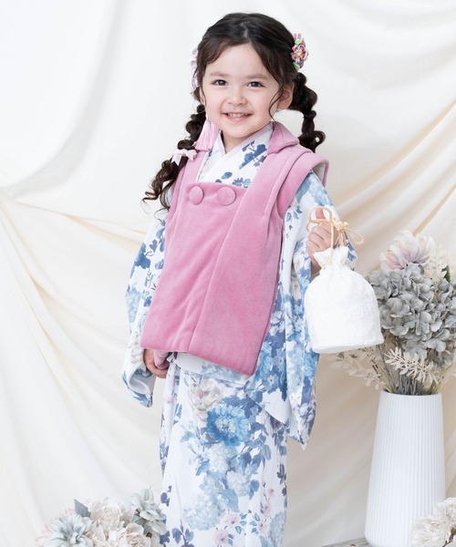 着物 七五三 着物+被布セット 3歳 女の子　「被布選べる2タイプ」 キッズ 子供 女の子