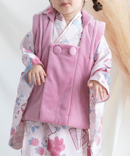 着物 七五三 着物+被布セット 3歳 女の子　「被布選べる2タイプ」 キッズ 子供 女の子