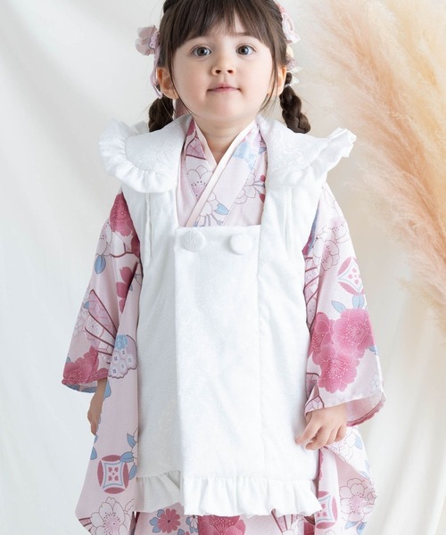 着物 七五三 着物+被布セット 3歳 女の子　「被布選べる2タイプ」 キッズ 子供 女の子