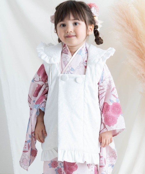 着物 七五三 着物+被布セット 3歳 女の子　「被布選べる2タイプ」 キッズ 子供 女の子