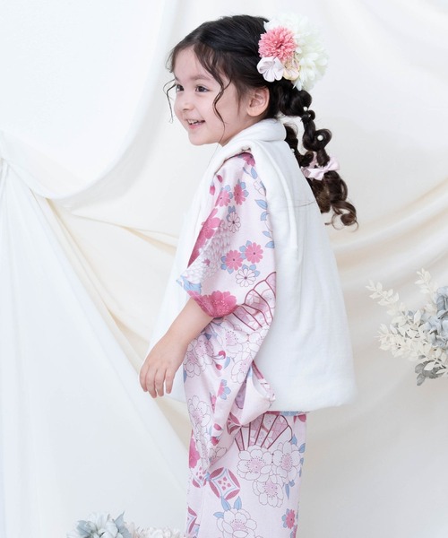 着物 七五三 着物+被布セット 3歳 女の子　「被布選べる2タイプ」 キッズ 子供 女の子