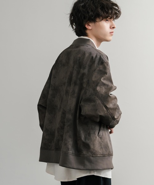 フライトジャケット　ヴィンテージライクMA-1 グレー Mサイズ セール】Vintage-like heavy nylon twill MA-1 blouson/ヴィンテージ