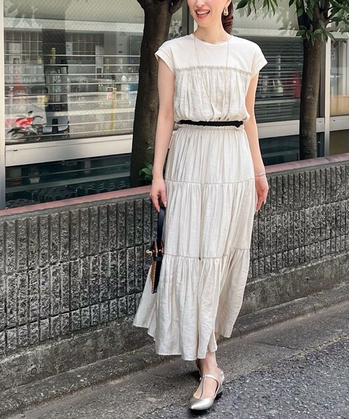 「NOLLEY'S」 ノースリーブトップス 38 ネイビー レディース_画像8