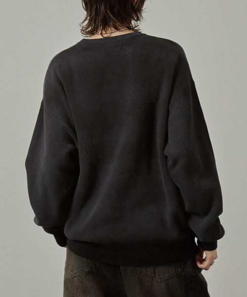 セーター ニット 「Alfred Alex」ヴィンテージ加工ラバースプレーグラデーションプルオーバーニット メンズ レディース | ブランド登録なし | 15