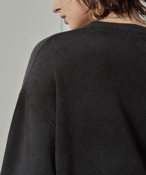 セーター ニット 「Alfred Alex」ヴィンテージ加工ラバースプレーグラデーションプルオーバーニット メンズ レディース | ブランド登録なし | 20