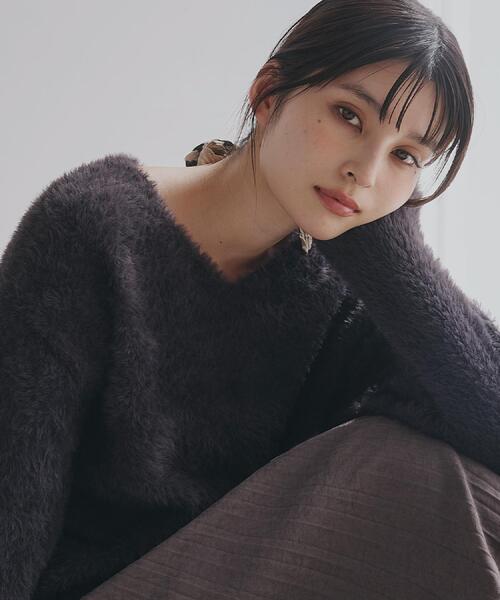 THE SHOP TK ニット セーター 「選べる7色/華やかで柔らか」ふわふわ