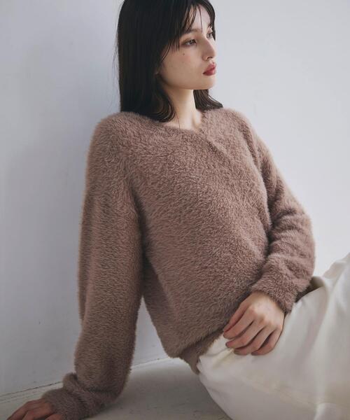 THE SHOP TK ニット セーター 「選べる7色/華やかで柔らか」ふわふわ