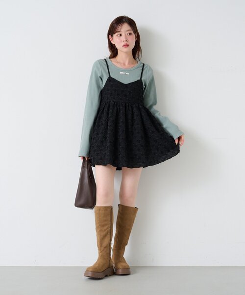 Kastane（カスタネ） チュニック 「セットアップ対応」フラワー