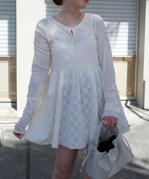 Kastane（カスタネ） チュニック 「セットアップ対応」フラワー